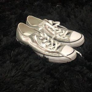 Silver Sparkle Chuck Taylor’s